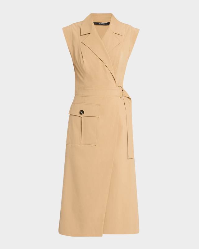 Silvia Safari Wrap Midi Dress